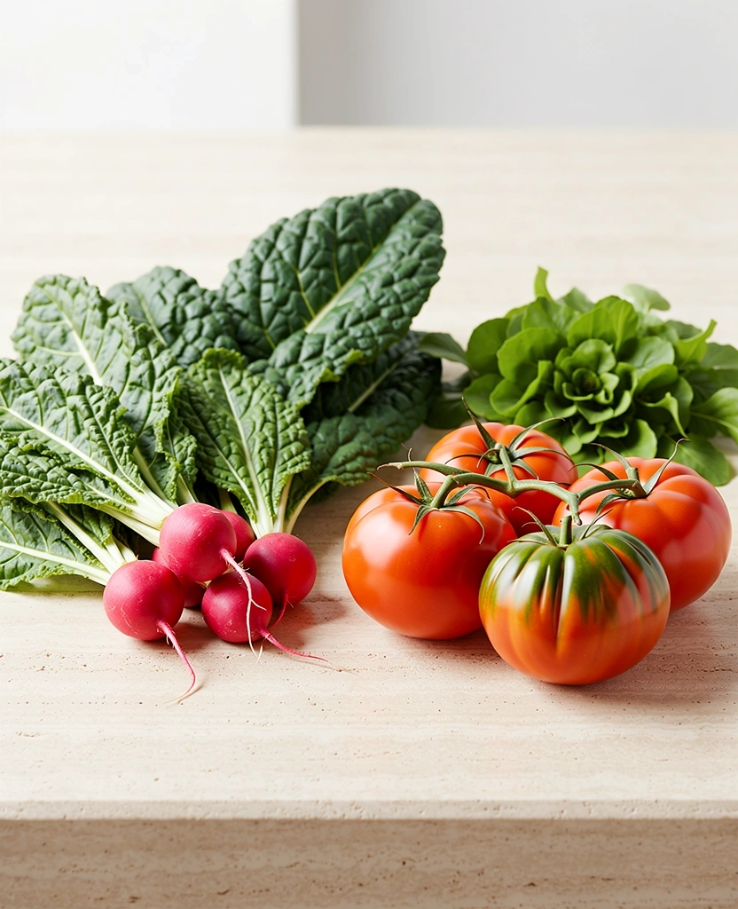 Ingredientes frescos y naturales